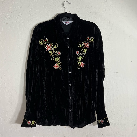 Roper Tops - Beautiful Vintage Roper Blouse Embroidery Size 2X